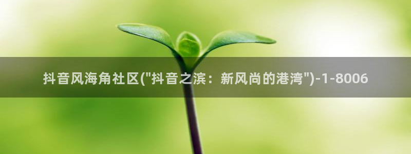 海角社区是哪个app:抖音风海角社区(\